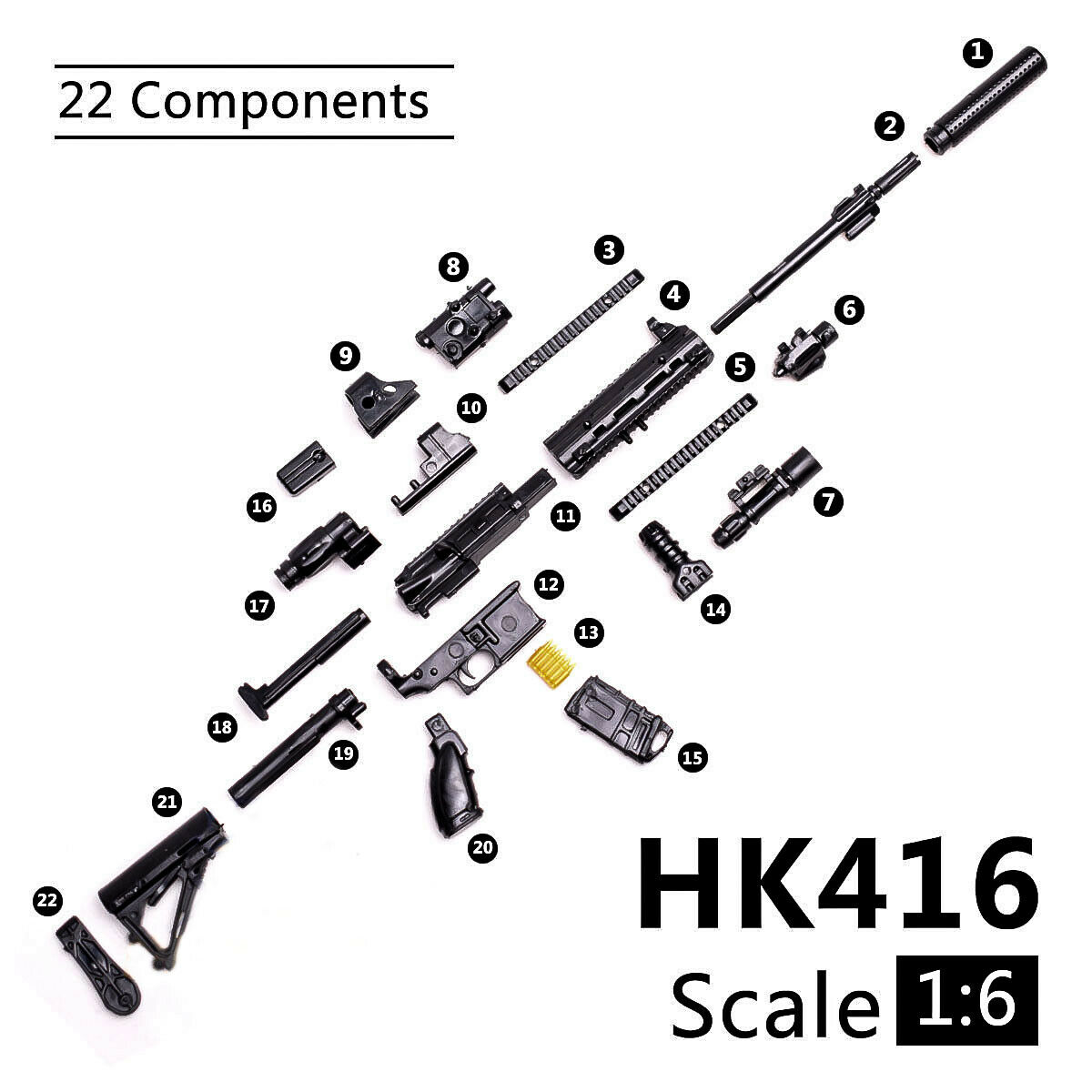 1:6 PUBG M416 HK416       ..